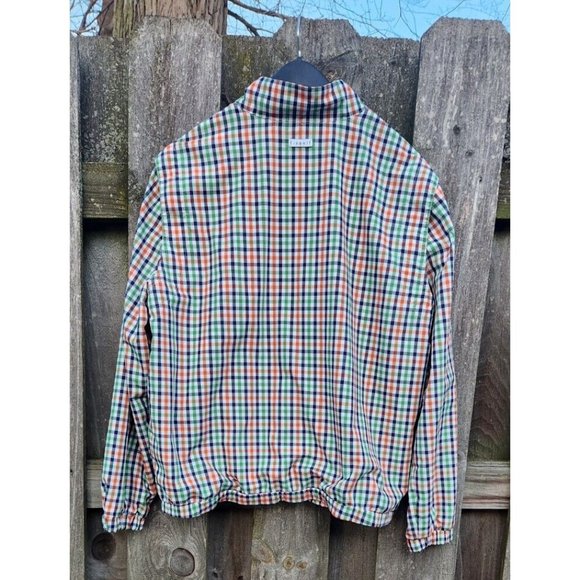 Liz Golf Lizgolf By Liz Claiborne Plaid Spring Quarter Zip Jacket Size Large - Picture 10 of 11
